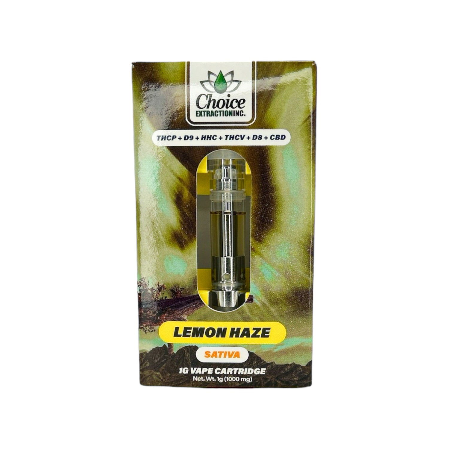 THCP+D9+HHC+THCV+D8+CBD, Lemon Haze Vape Cart 1mL - Sativa