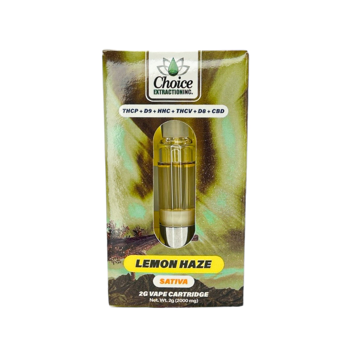 THCP+D9+HHC+THCV+D8+CBD, Lemon Haze Vape Cart 2mL - Sativa