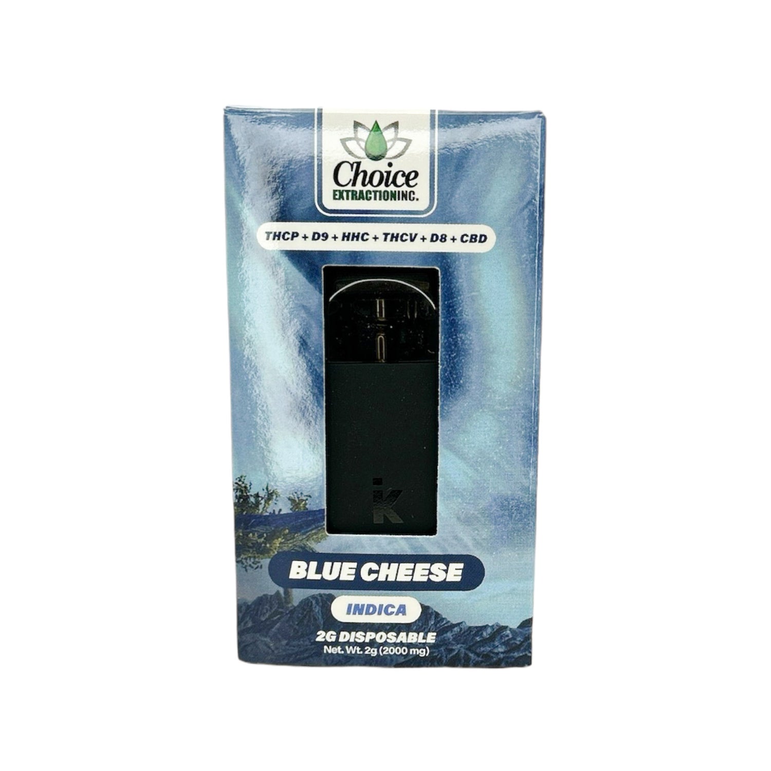 THCP+D9+HHC+THCV+D8+CBD, Blue Cheese Disposable 2mL - Indica