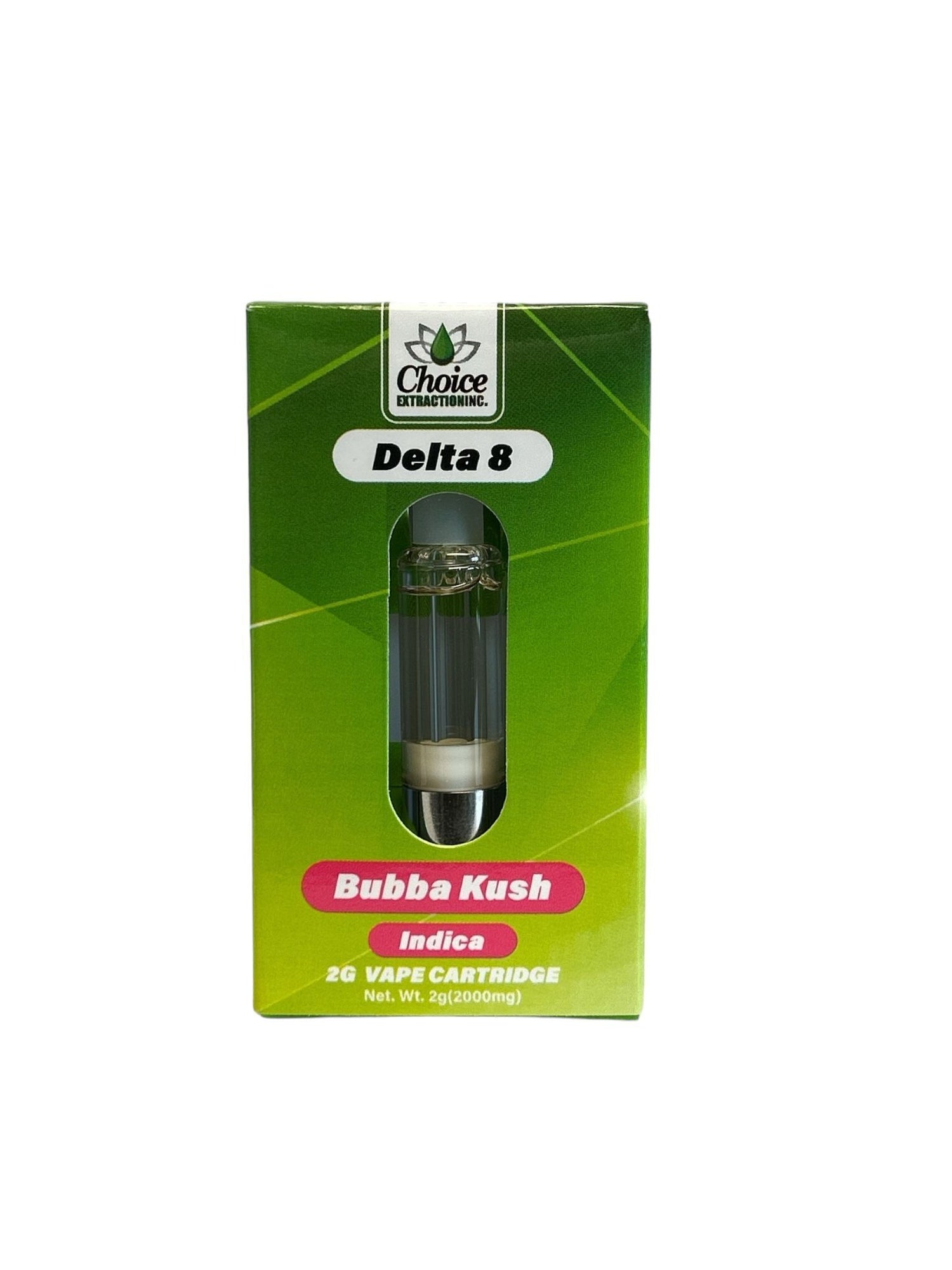 D8 Vape Cart - Bubba Kush 2mL - Indica