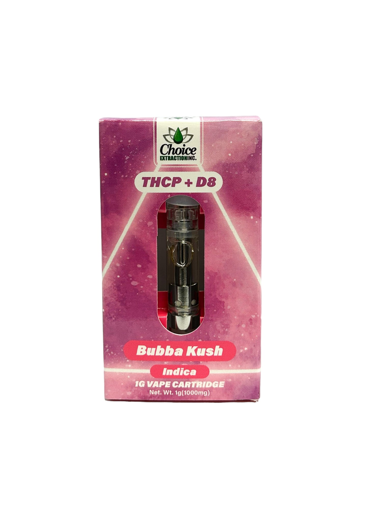 THCP + D8 Vape Cart - Bubba Kush 1mL - Indica