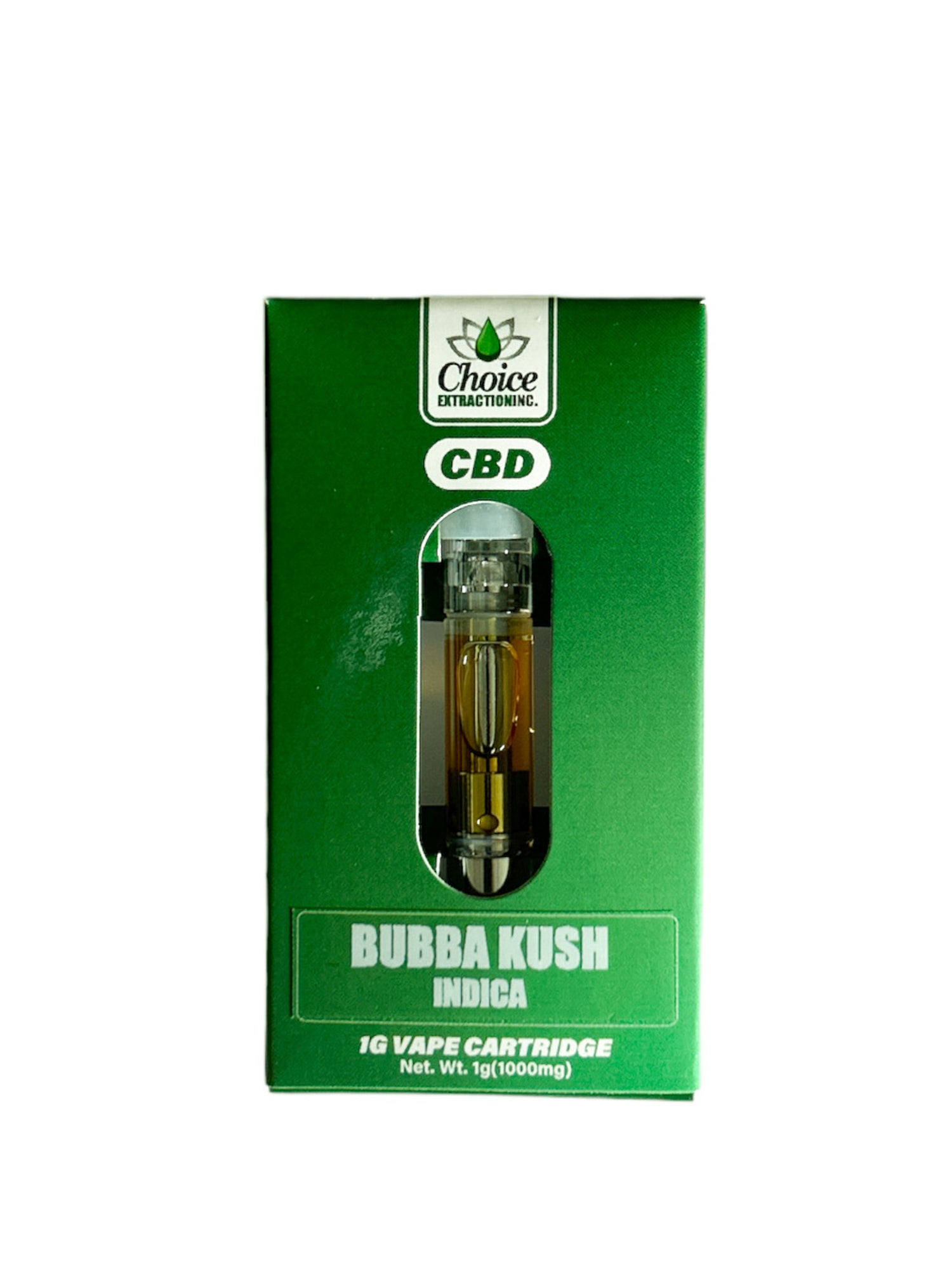 CBD Vape Cart - Bubba Kush 1ml - Indica