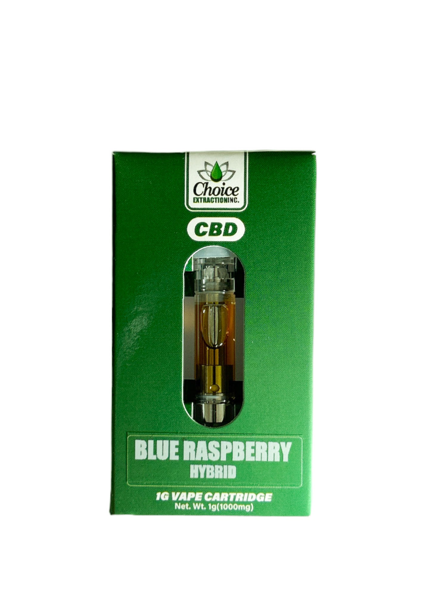 CBD Vape Cart - Blue Raspberry 1ml - Hybrid