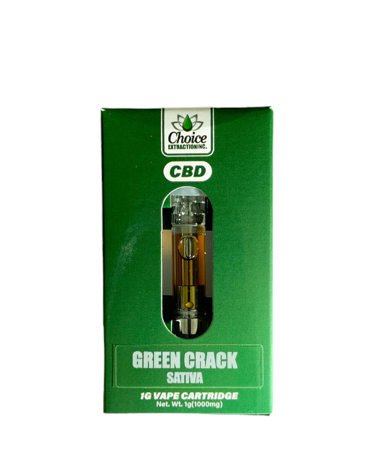 CBD Vape Cart - Green Crack 1ml - Sativa