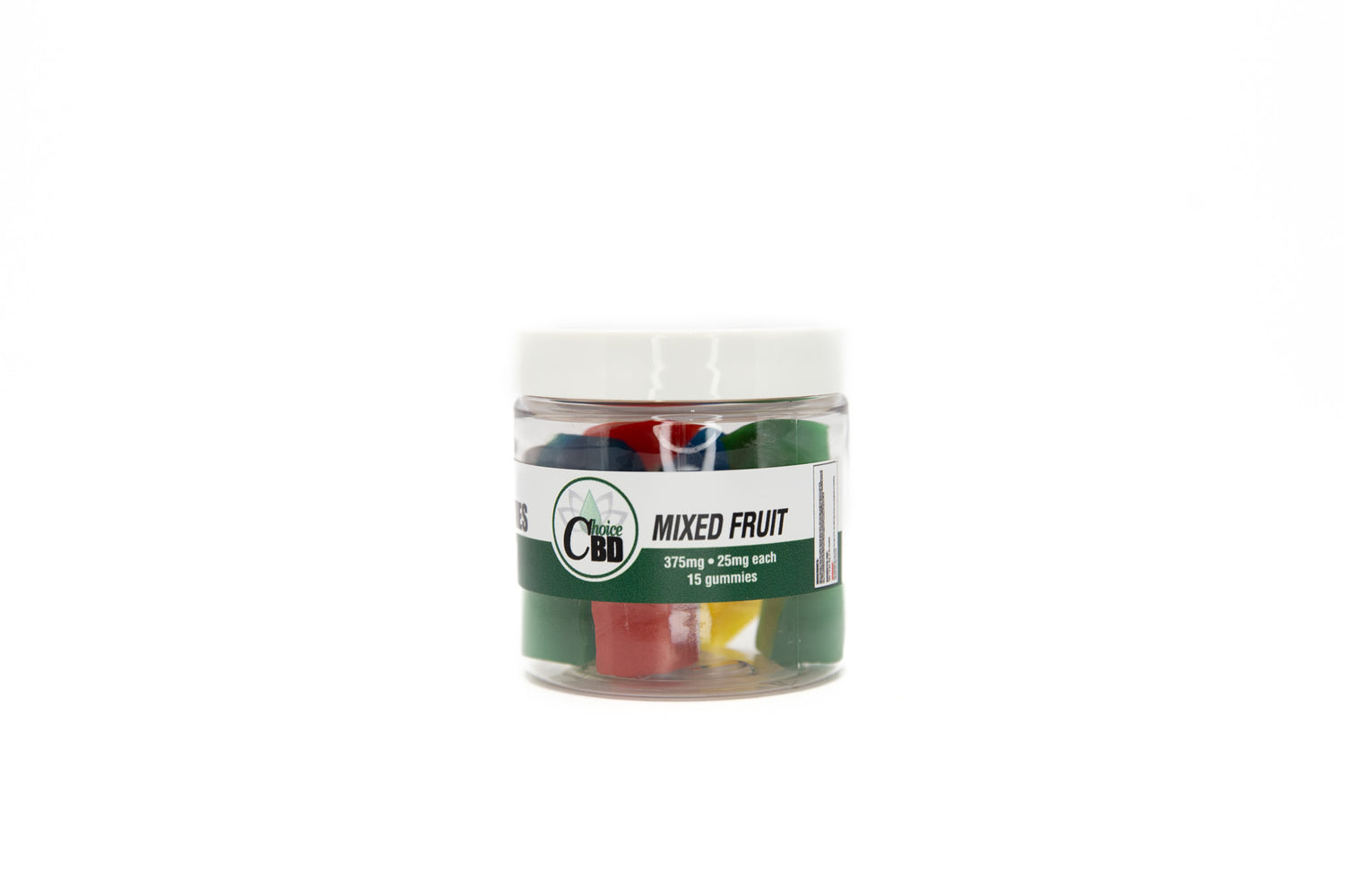 CBD Gummies Plain Mixed Fruit 375mg 25mg/15pc