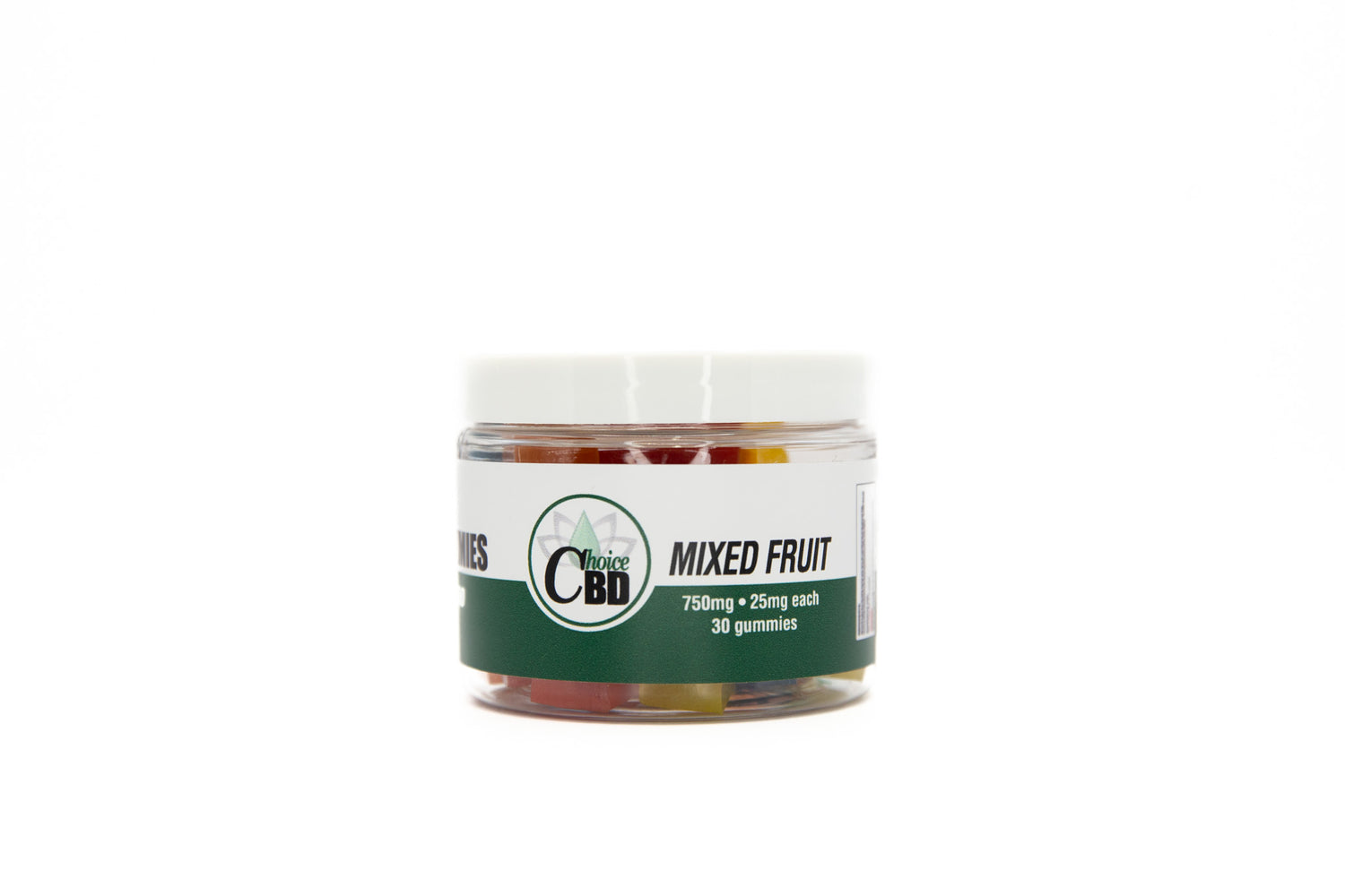 CBD Gummies Plain Mixed Fruit 750mg 25mg/30pc