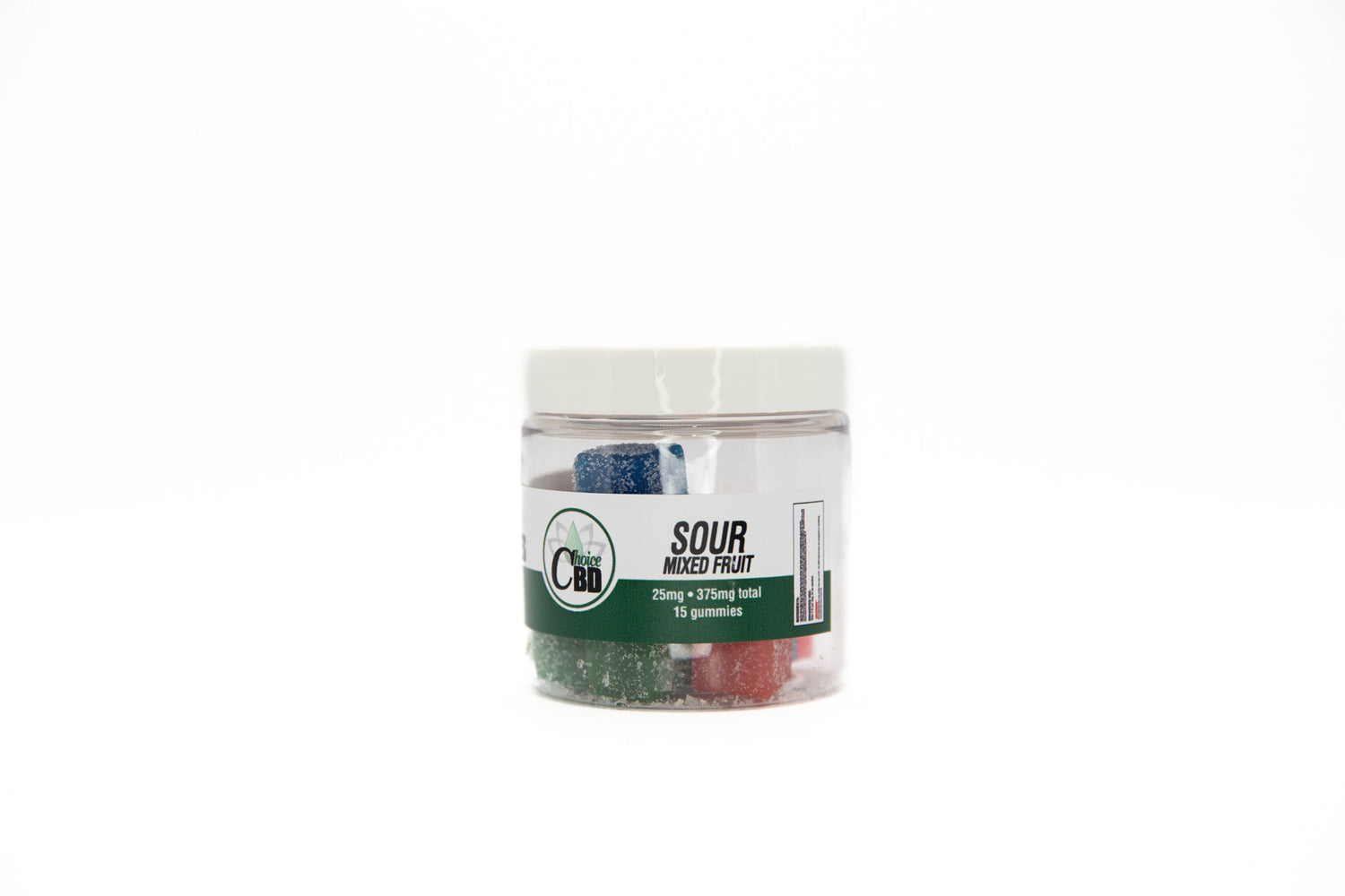 CBD Gummies Sour Mixed Fruit 375mg 25mg/15pc