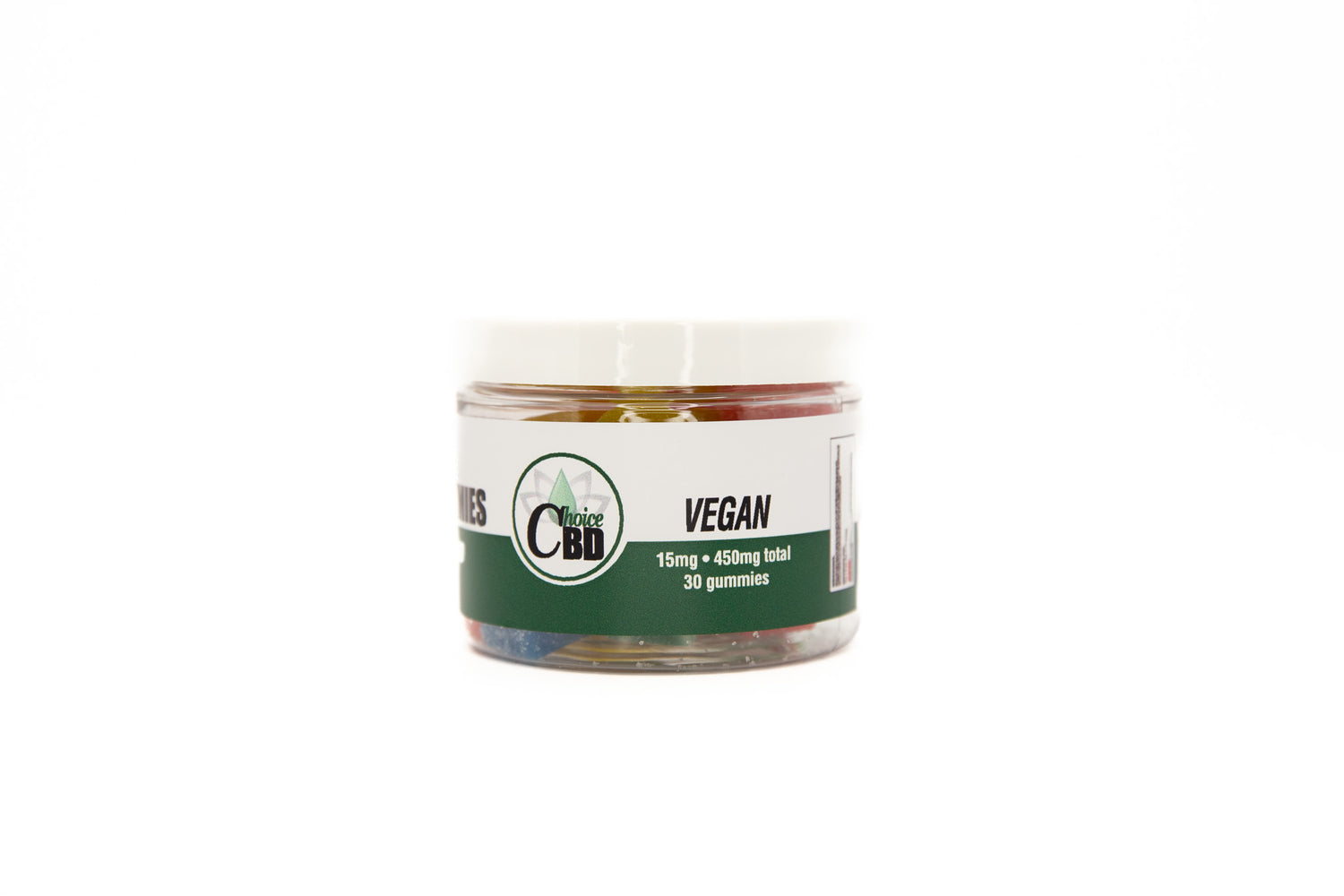 CBD Gummies Vegan-Plain Mixed Fruit 450mg 15mg/30pc