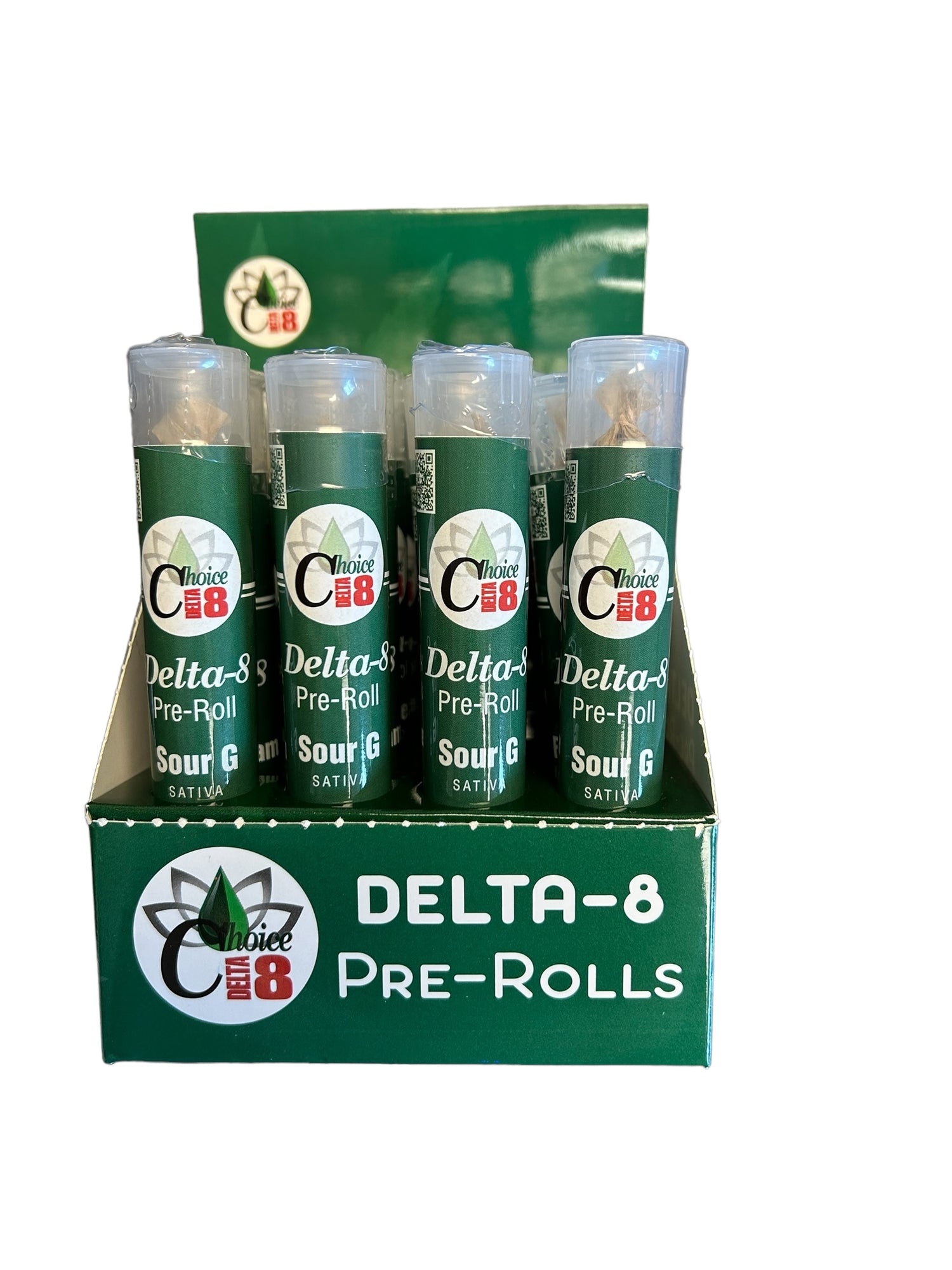 D8 Pre-Roll Carton (12), Sour G - Sativa