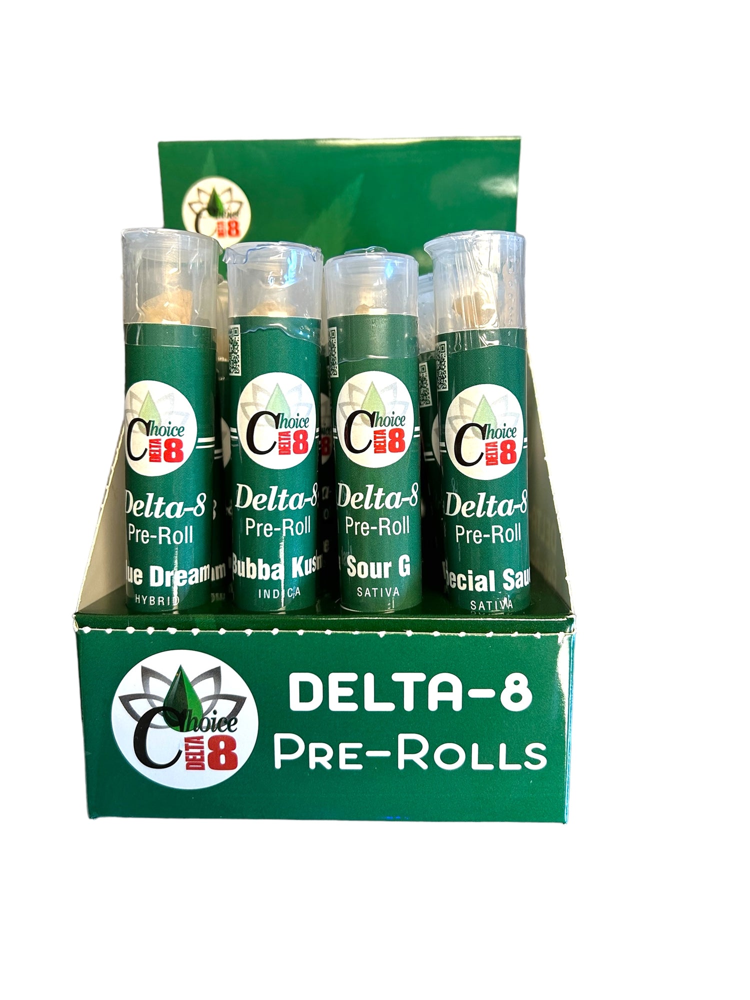 D8 Pre-Roll Carton (12), VARIETY PACK - Sativa / Indica / Hybrid