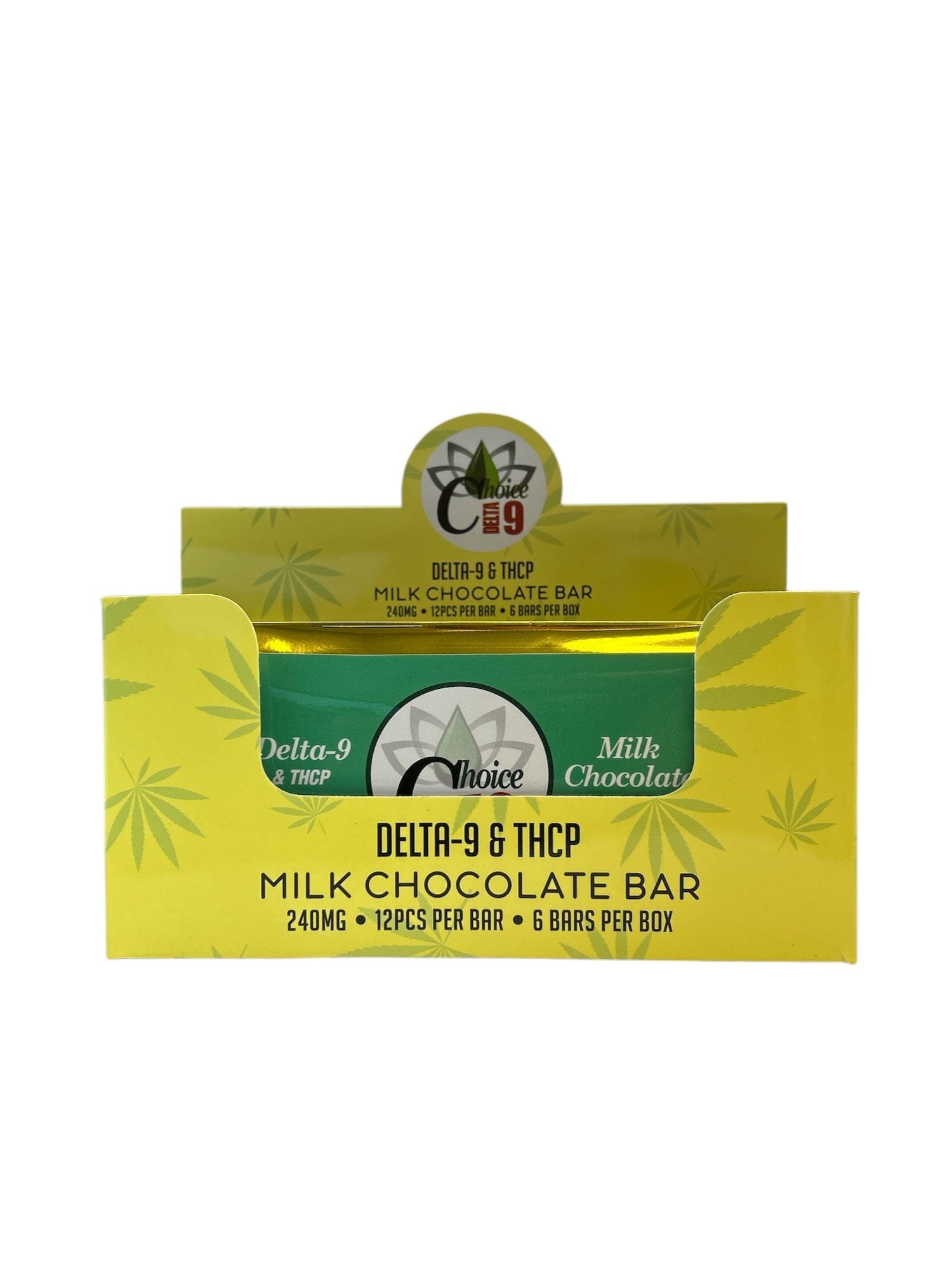 Delta-9 + THCP Chocolate Bar - 240mg TOTAL, 20mg Per Piece - CARTON of 6