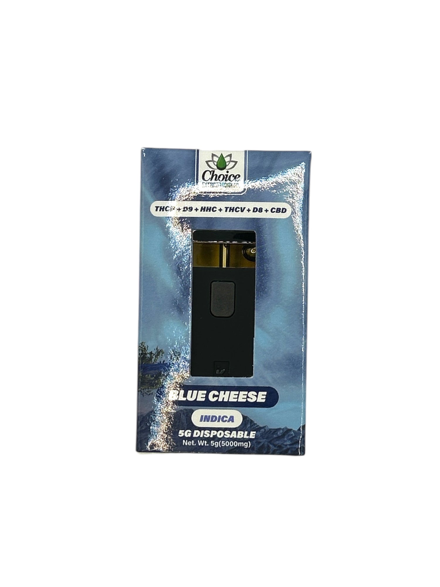 THCP+D9+HHC+THCV+D8+CBD, Blue Cheese Disposable 5mL - Indica