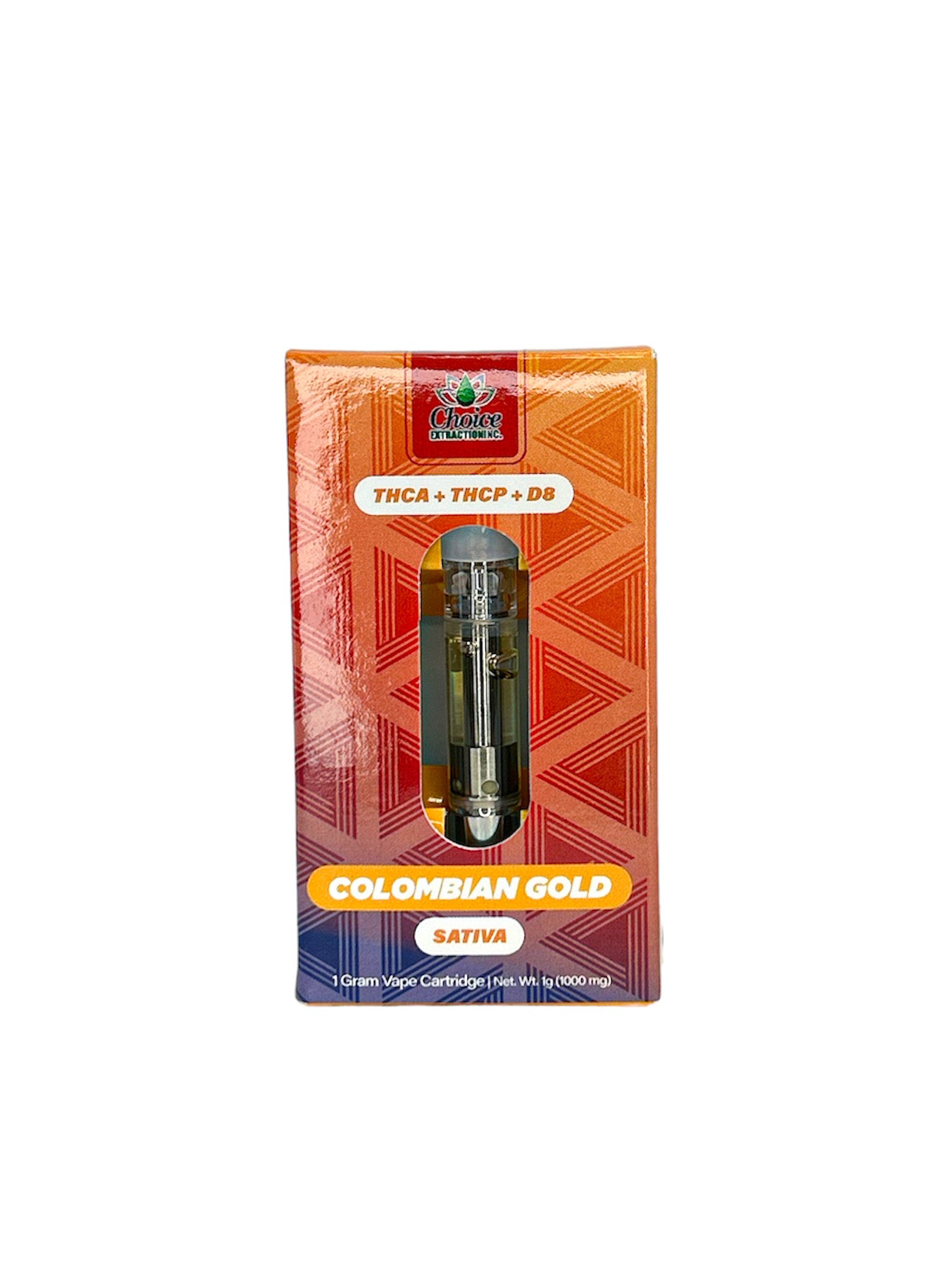 THCA + THCP + D8, Colombian Gold Disposable 1mL - Sativa