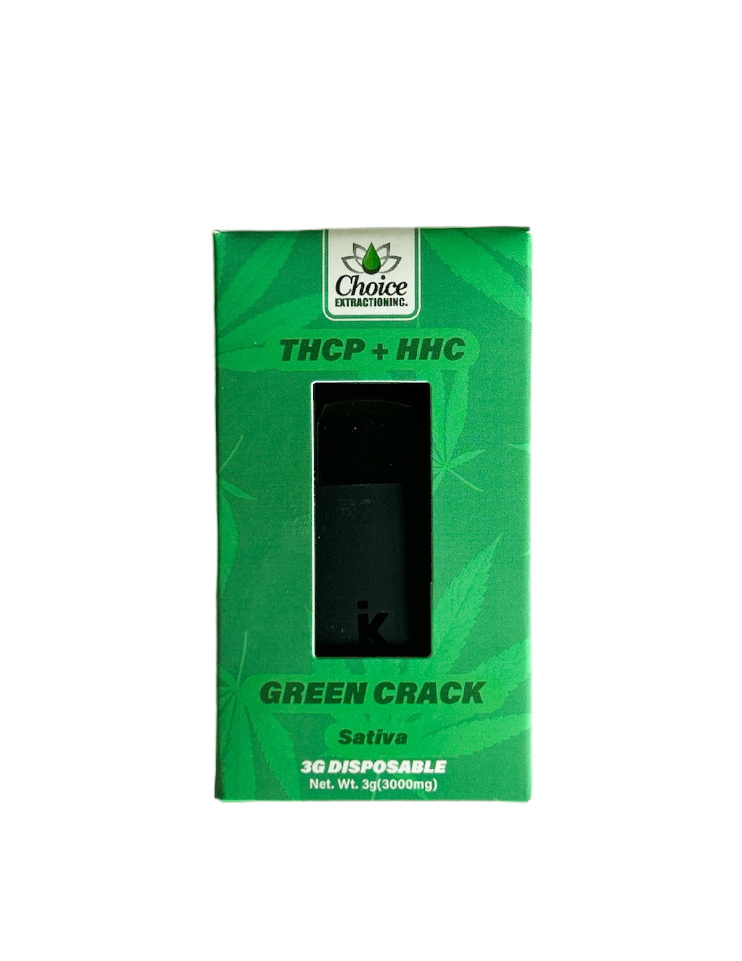 THCP + HHC - Green Crack Disposable 3mL - Sativa